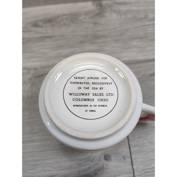 Vintage The Love Mug Cup Red Heart Shaped I Love You Handle-Cute - Picture 6 of 6